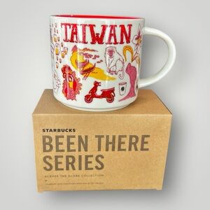 Starbucks TAIWAN Taipei Coffee Mug Collectible Travel Souvenir Red Asian Cup New